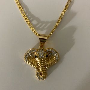 GOLD ELEPHANT HEAD